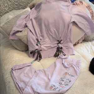 New York & Company Light Purple jogging set